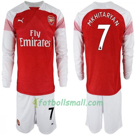 Arsenal Fotbollströjor Henrikh Mkhitaryan 7 Barn Hemma tröja 2018/19 Långärmad